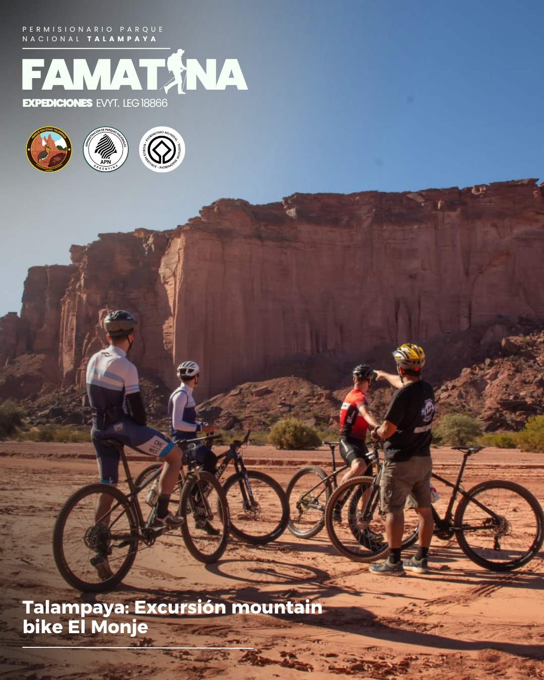 Excursión combinada MTB El Monje y trekking Don Eduardo